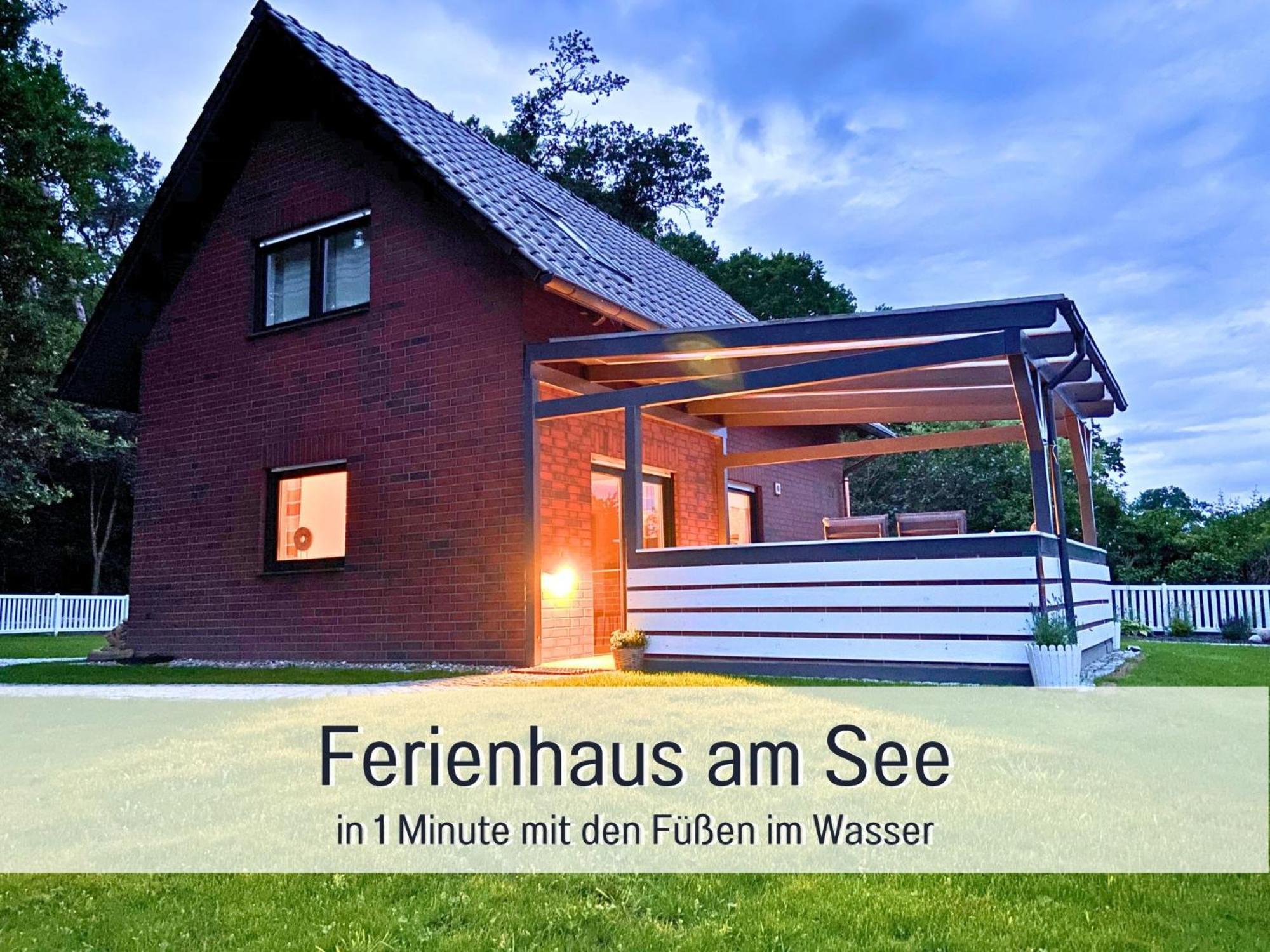 Strandhaus Mathea - Ruhige Lage Direkt Am Fleesensee - Parkplatz, Kamin, Sauna - Familienfreundlich Unter Göhren エクステリア 写真